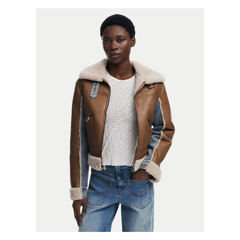 Bunda z imitácie kože Desigual 65299176