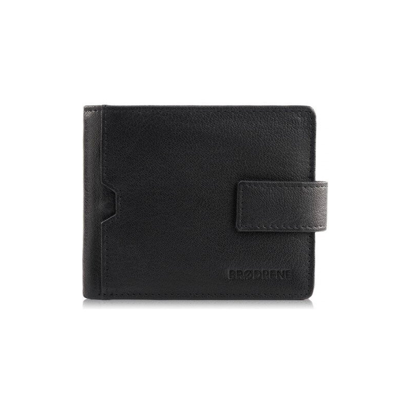 Brodrene Pánska malá kožená peňaženka RFID | čierna G-109MN/BL 65298870