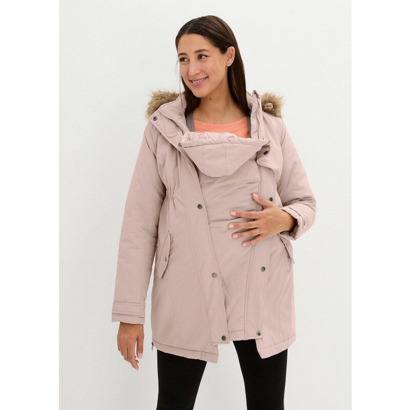 bonprix Funkčná materská bunda/na nosenie detí, 3v1, farba šedá 44732544