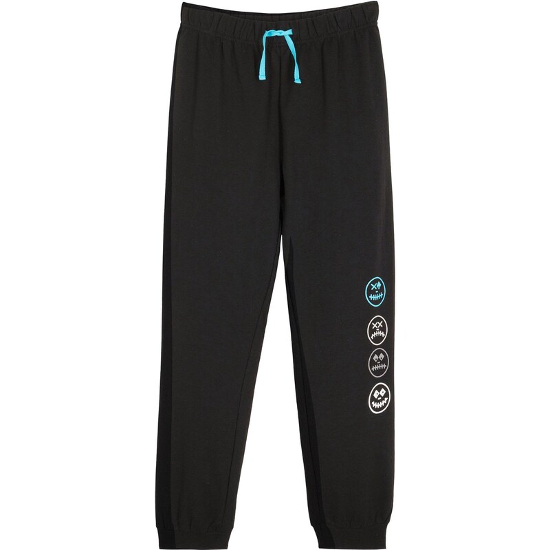 bonprix Tepláky z mäkkého mixu bavlny, farba čierna 45853461