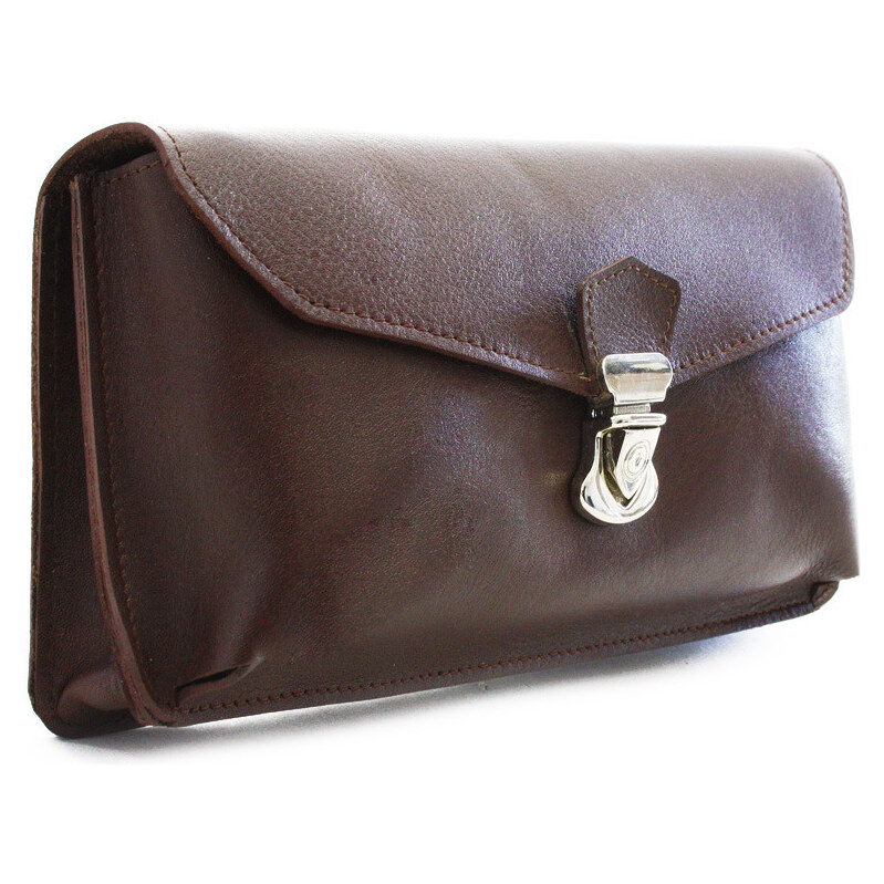 Arwel Tmavo hnedé pánske kožené púzdro na mobil 611-3401-40 65308193