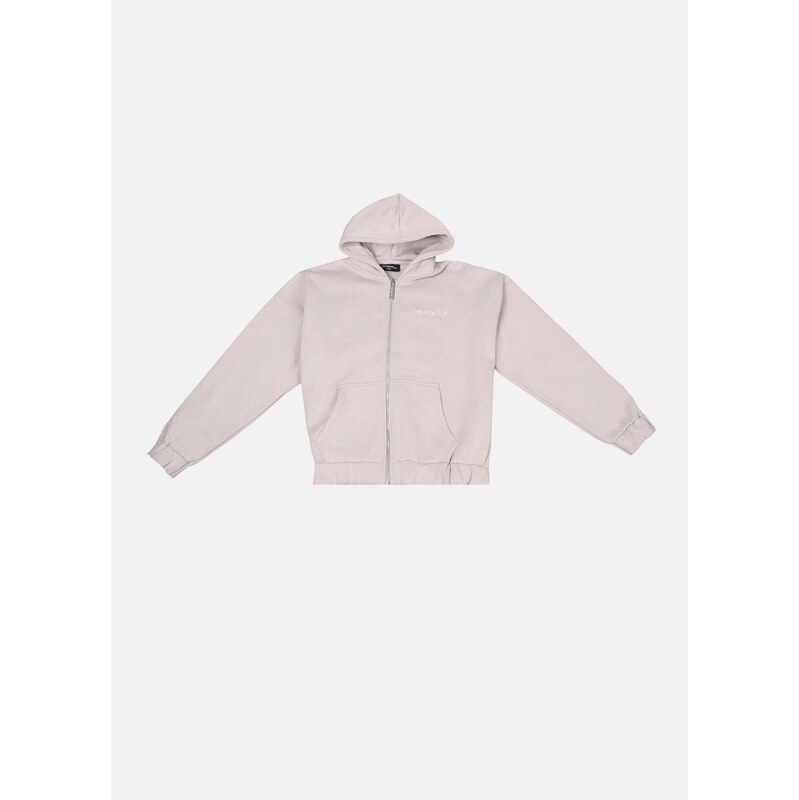 Dropsize Tepláková bunda svetlosivá 65646024