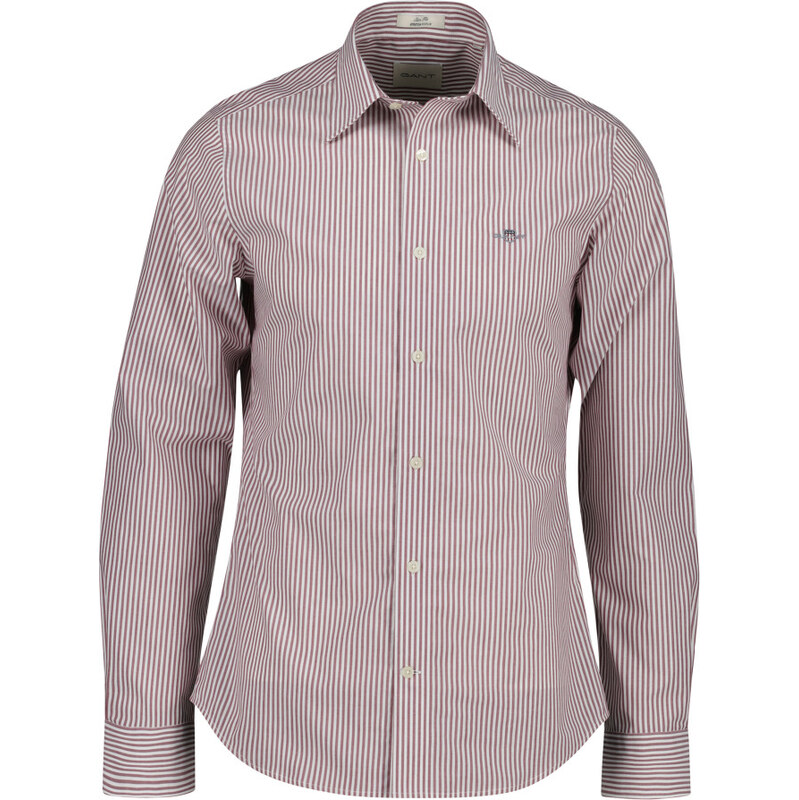 KOŠEĽA GANT SLIM STRETCH POPLIN STRIPED SHIRT PLUMPED RED 65300300