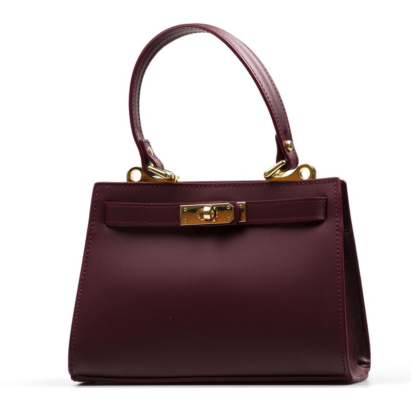 Blaire Kožená kabelka Malin bordó 65300362