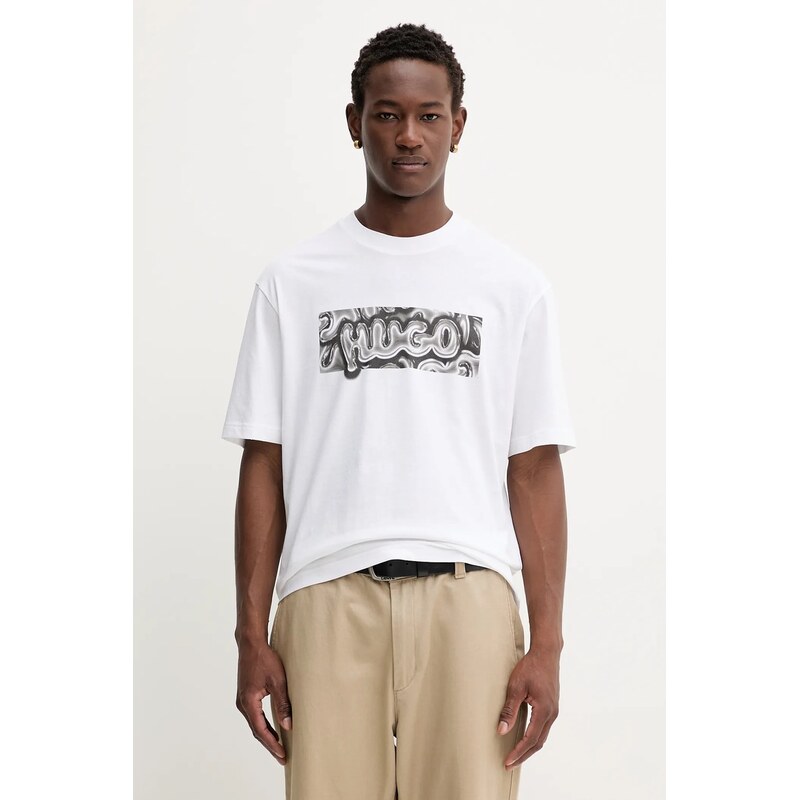 Bavlnené tričko Hugo Blue Nedirix 65312440