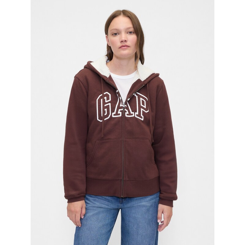 GAP Dámska Zateplená mikina Logo Sherpa 804073-06 66265376