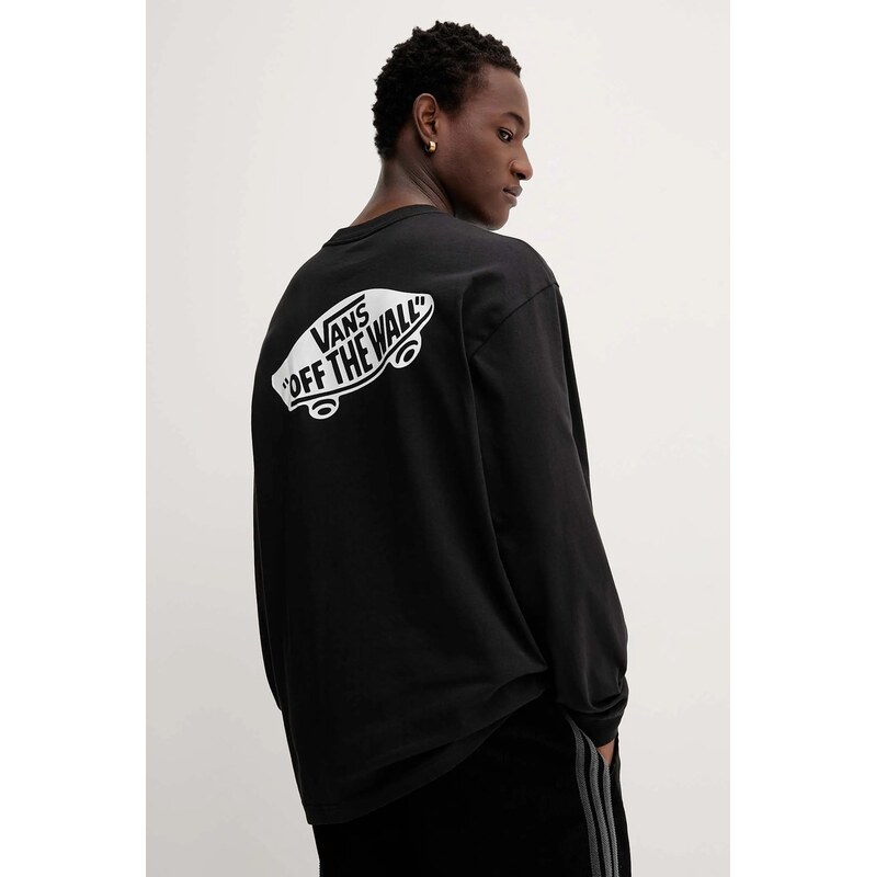 Bavlnené tričko s dlhým rukávom Vans 65312376