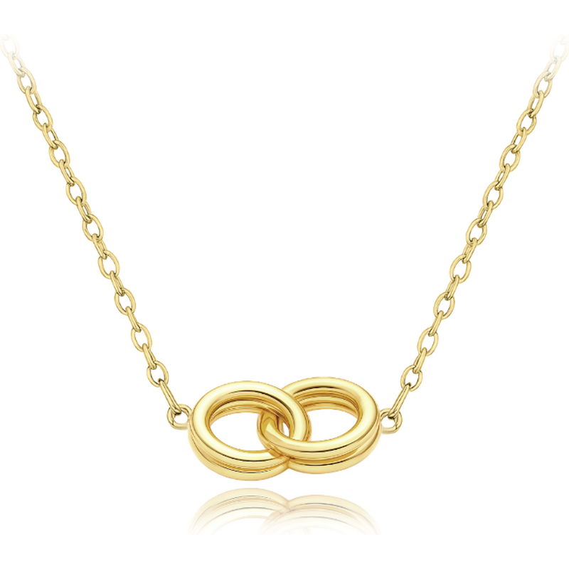 OLIVIE MINET Zlatý náhrdelník spojené krúžky Au 585/1000 66795612