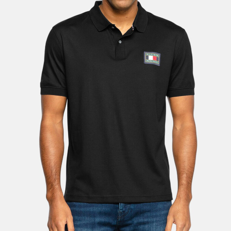 Pánské černé polo triko Tommy Hilfiger 56369 65304862