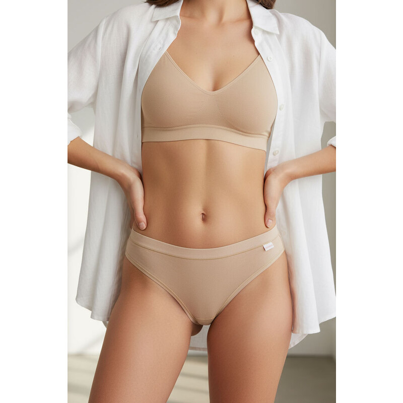 Glara Bavlnené brazílske nohavičky 36988801