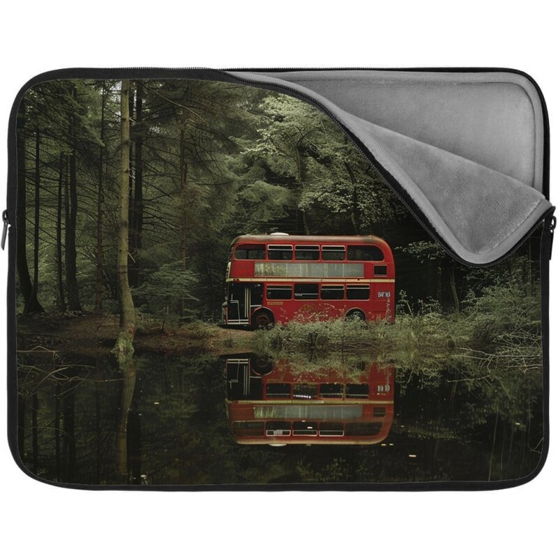 Sablio Obal na notebook Červený poschodový autobus 65424458