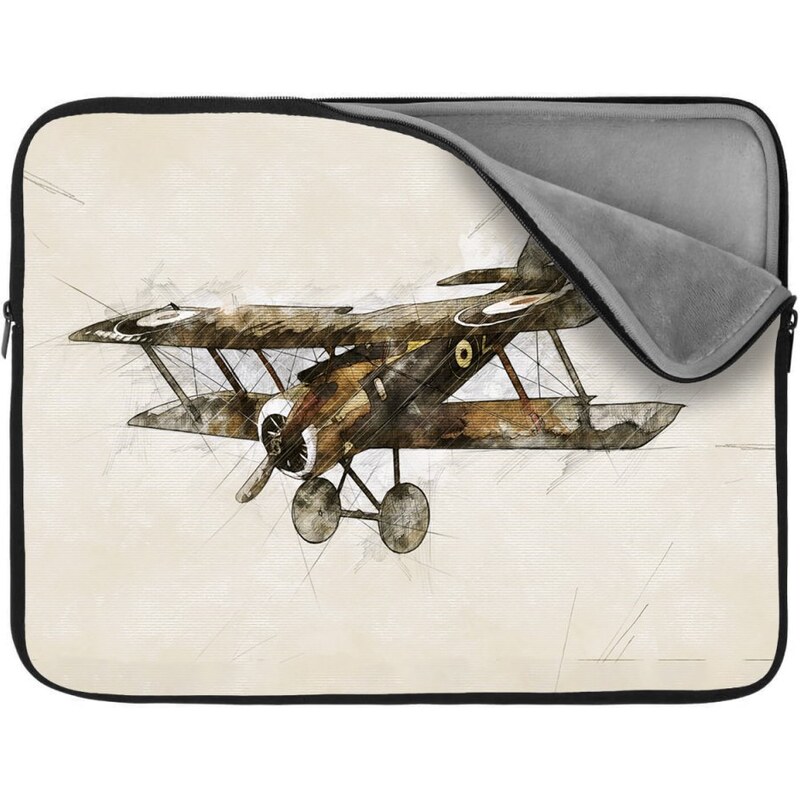 Sablio Obal na notebook Historický dvojplošník Vintage 65424467