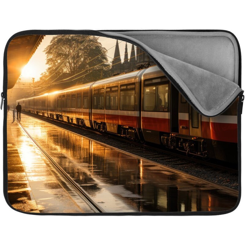Sablio Obal na notebook Vlak na stanici pri východe slnka 65424454