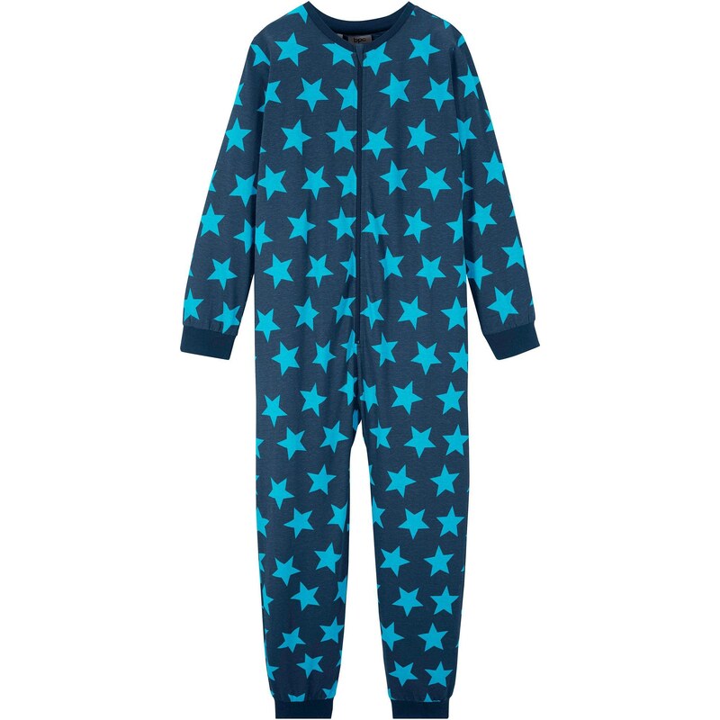 bonprix Pyžamový overal, s bio bavlnou, farba modrá 44790418