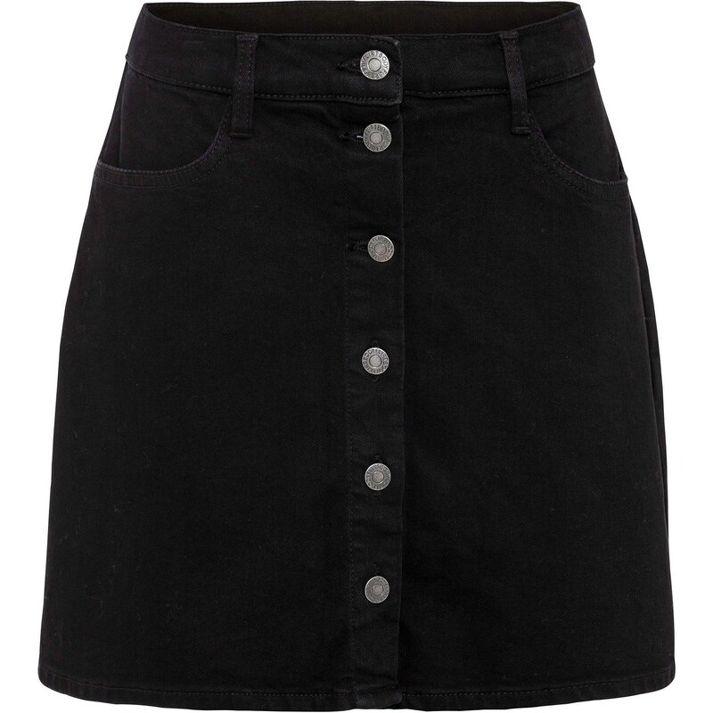 bonprix Strečová džínsová sukňa, farba čierna 44734334