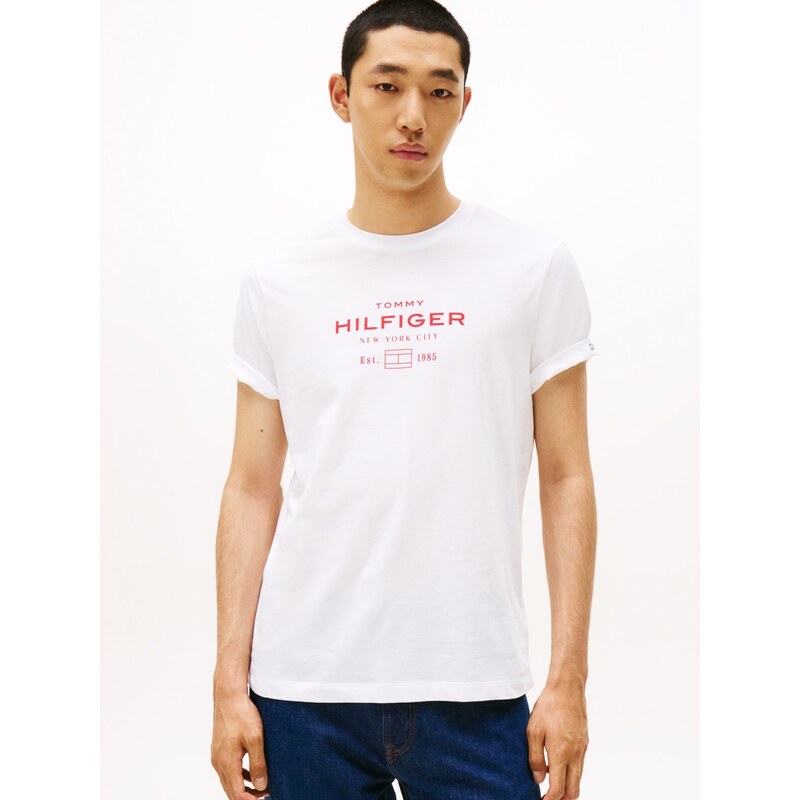 Tommy Hilfiger Stack Graphic Tee WHT 65309374