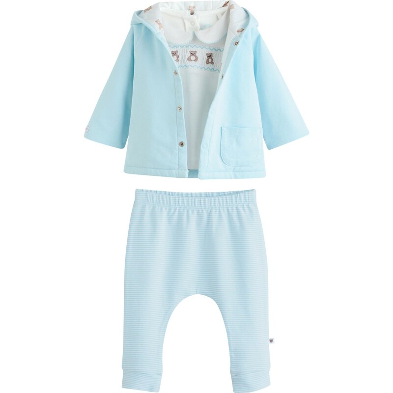 Next Set svetlomodrá / čokoládová / biela 65657460