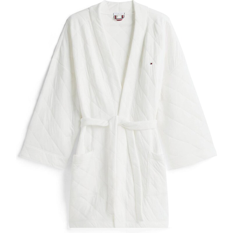 Tommy Hilfiger Underwear Krátky župan Essential biela 65484992