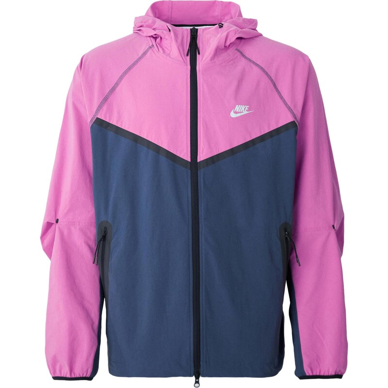 Nike Sportswear Prechodná bunda námornícka modrá / fuksia / čierna 65415257