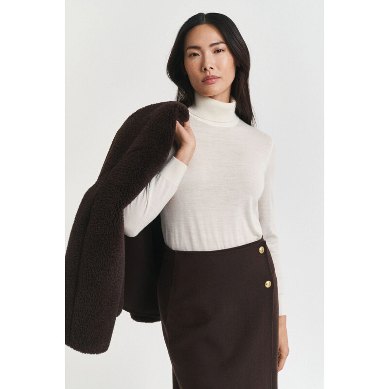 ROLÁK GANT FINE MERINO TURTLENECK CREAM 64980742