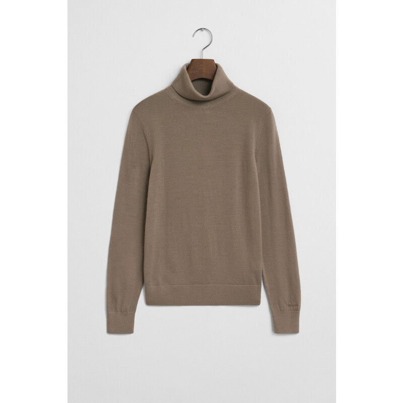 ROLÁK GANT FINE MERINO TURTLENECK TAUPE BEIGE 64980745