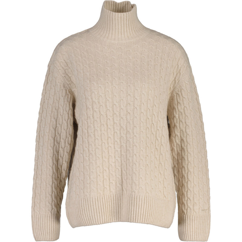 SVETER GANT CABLE KNIT MOCK NECK SEED MELANGE 65309801