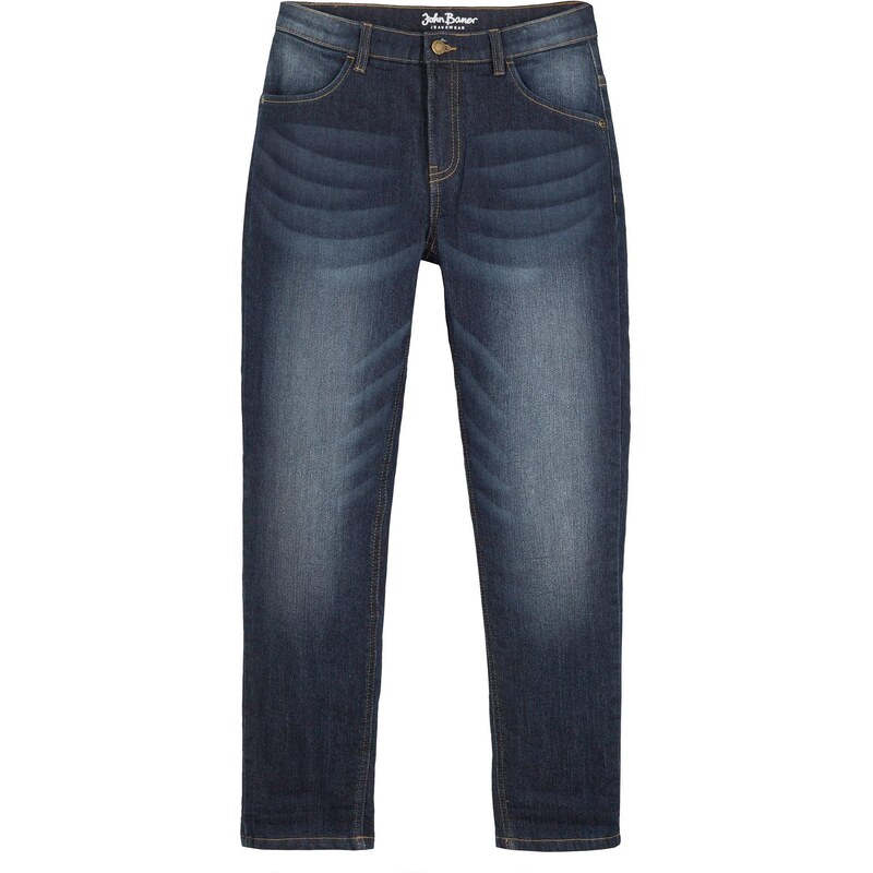 bonprix Chlapčenské termo džínsy s flísovou podšívkou, Slim Fit, rovné 45882177