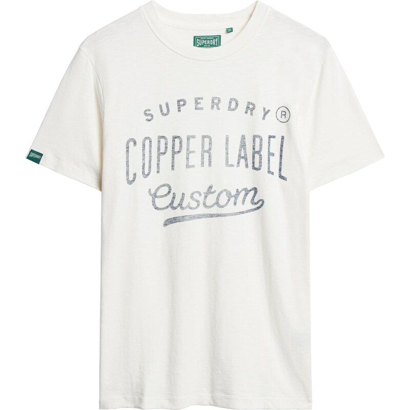 Superdry & Co Tričko Copper dymovo modrá / biela 65435616