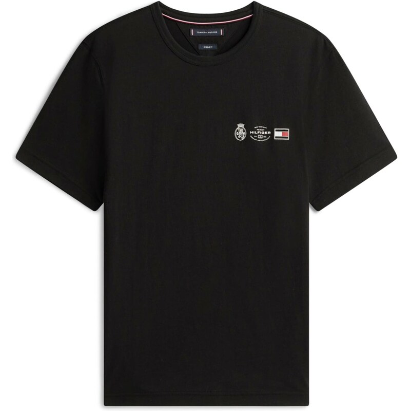 TOMMY HILFIGER Tričko červená / čierna / biela 65663572