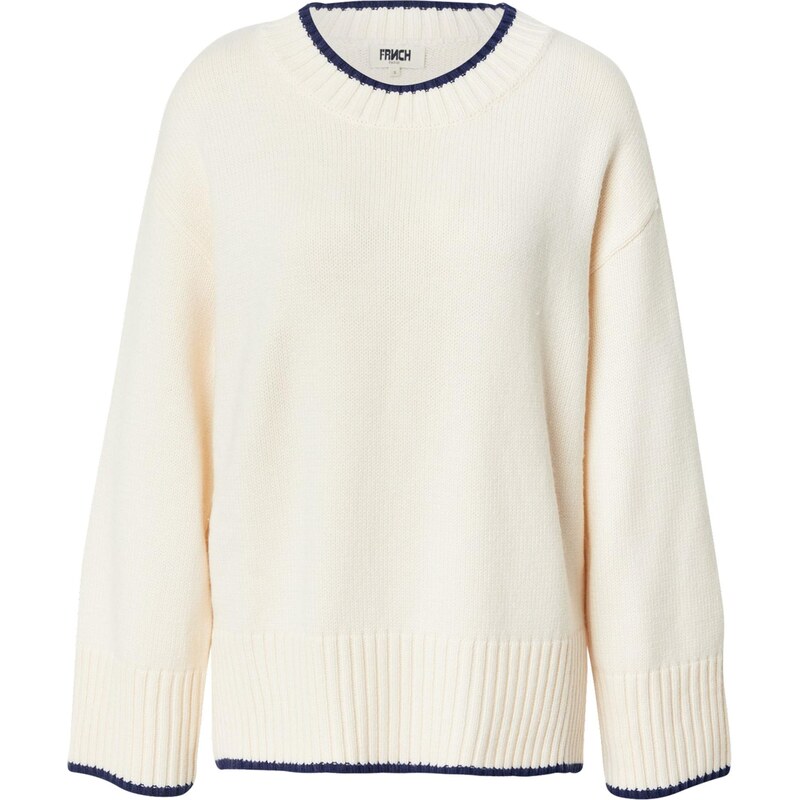 FRNCH PARIS Sveter krémová / námornícka modrá 65922367