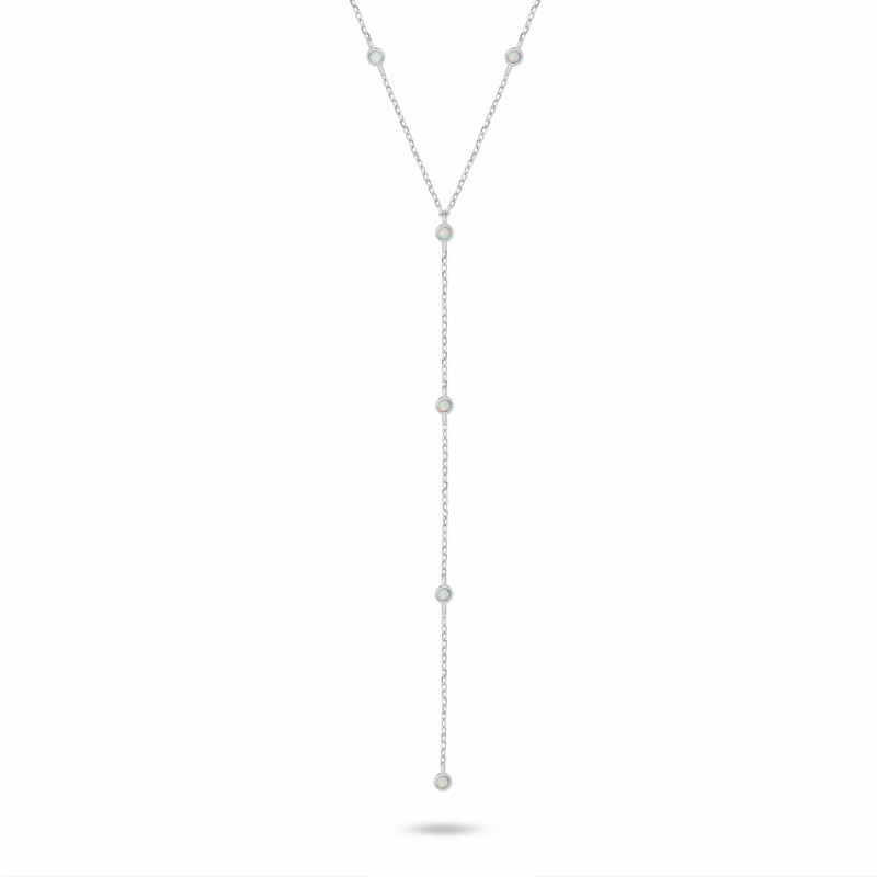 Brilio Silver Úchvatný strieborný náhrdelník s retiazkovou ozdobou 66579097