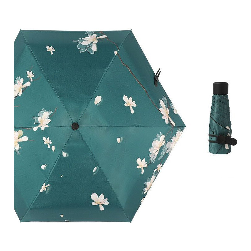 Shimia Skladací cestovný dáždnik Lekno Zelený 65229359