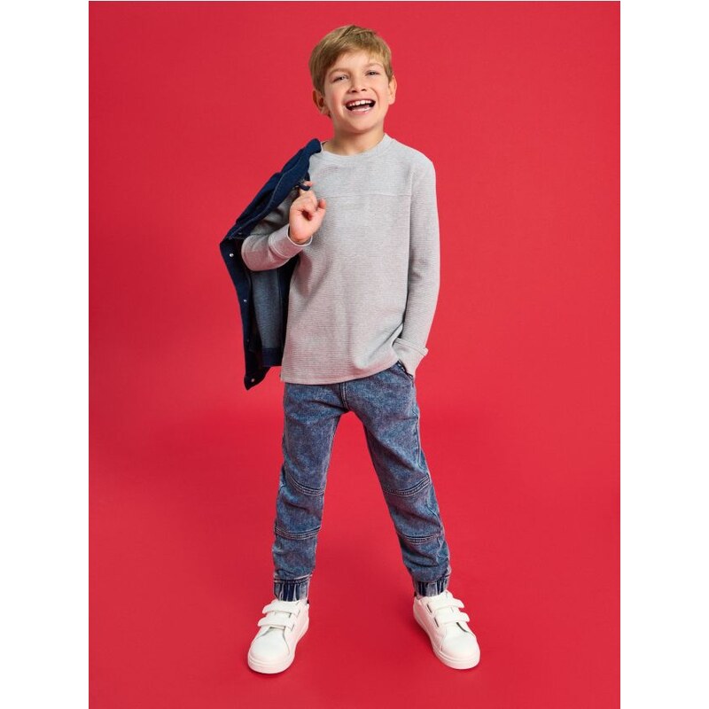 Sinsay - Teplákové joggery - modrá 65759850