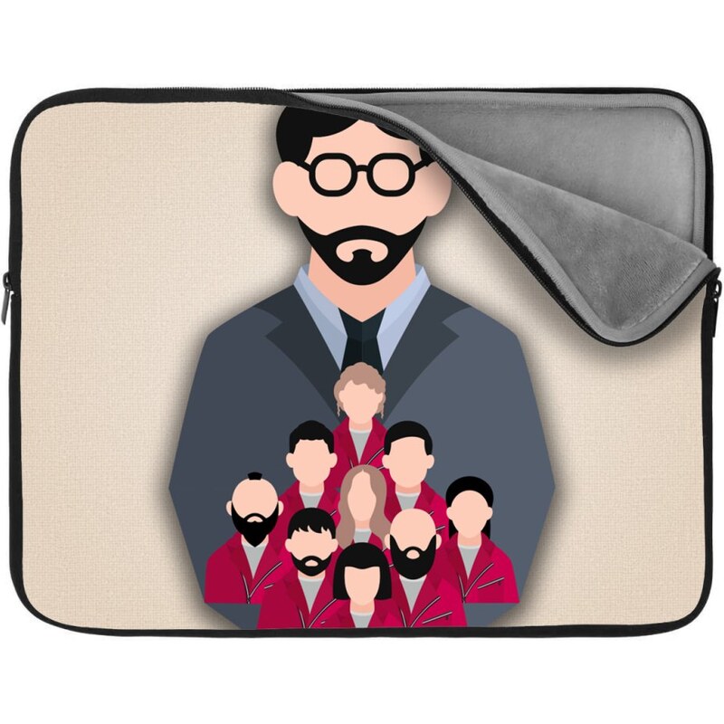 Sablio Obal na notebook Money heist Profesor a jeho tím Béžová 65426388