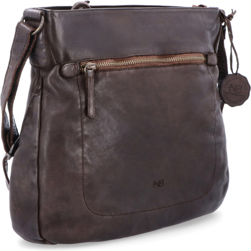 Kožená kabelka crossbody Noelia Bolger hnedá NB 2004 H 64019573