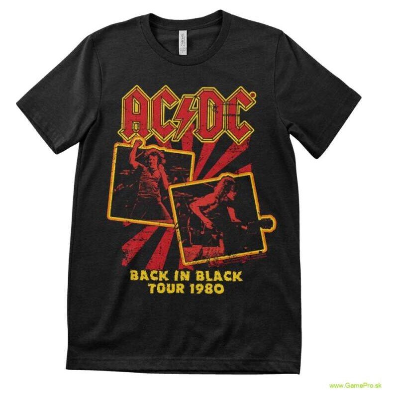 Hybris AC/DC Back In Black Tour 1980 (tričko) 63757019