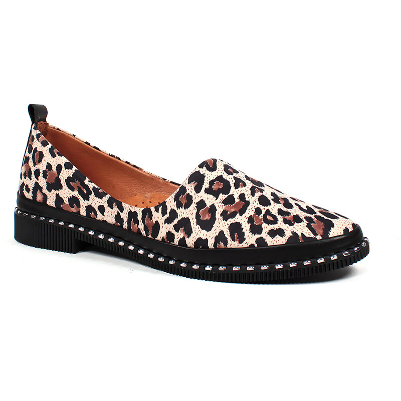 Poltopánky s leopardím vzorom Secretshoes 65317592