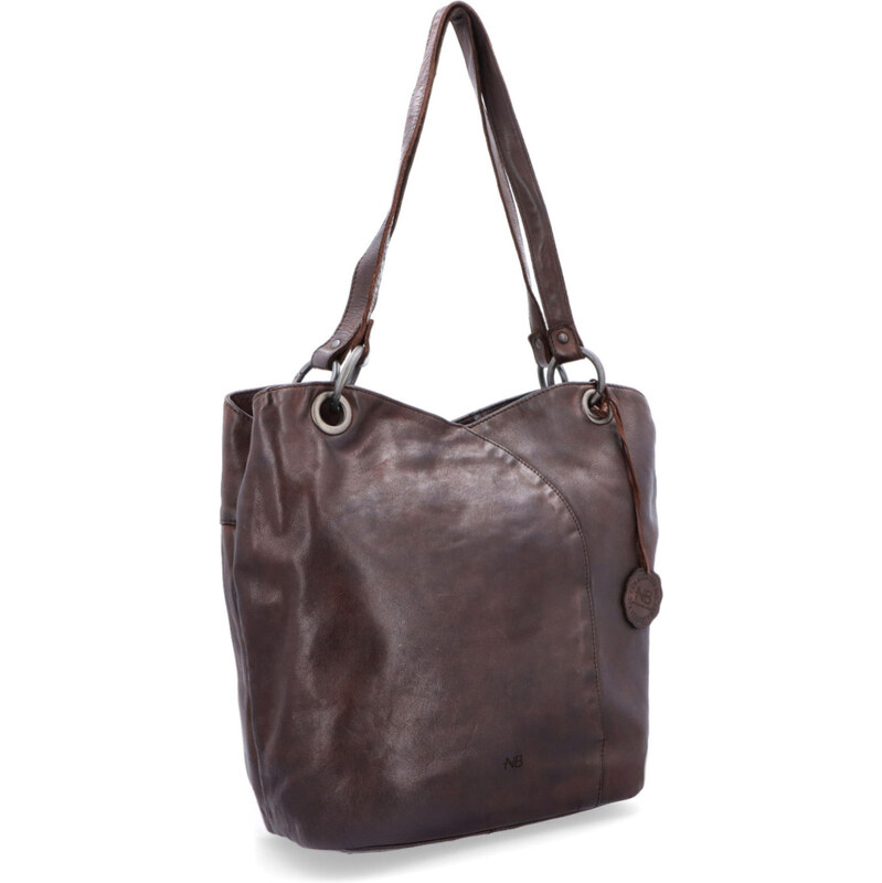 Kožená kabelka cez rameno Noelia Bolger hnedá NB 2011 H 47092117