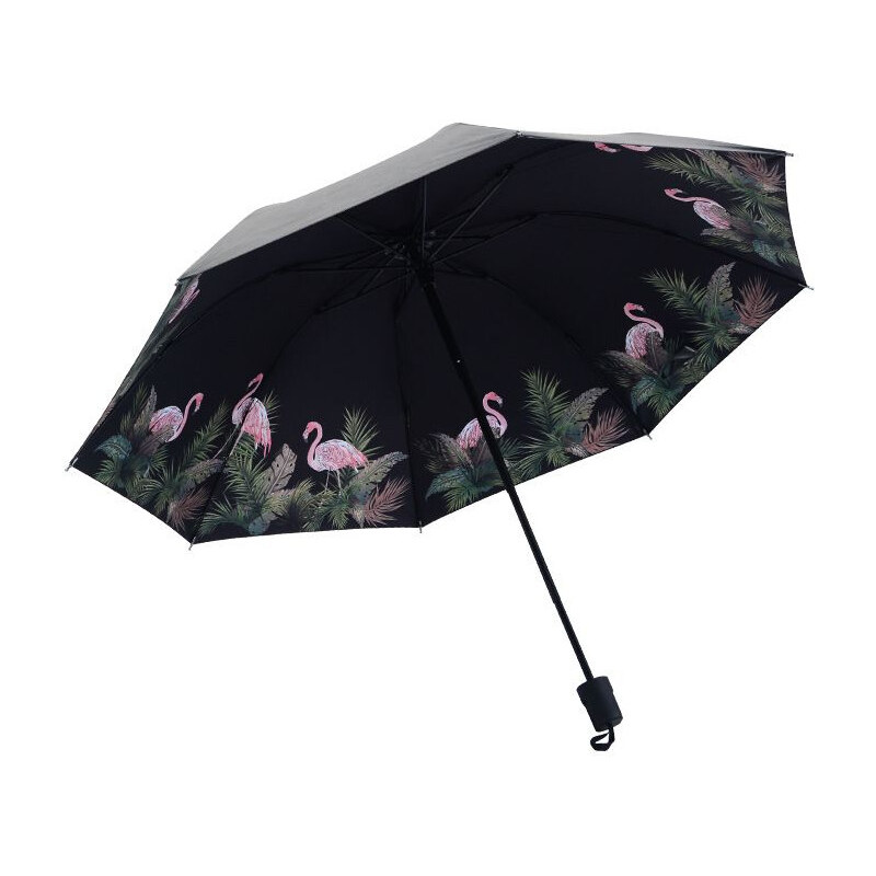 Carla Dámsky skladací dáždnik Plameniak s palmou 65226620
