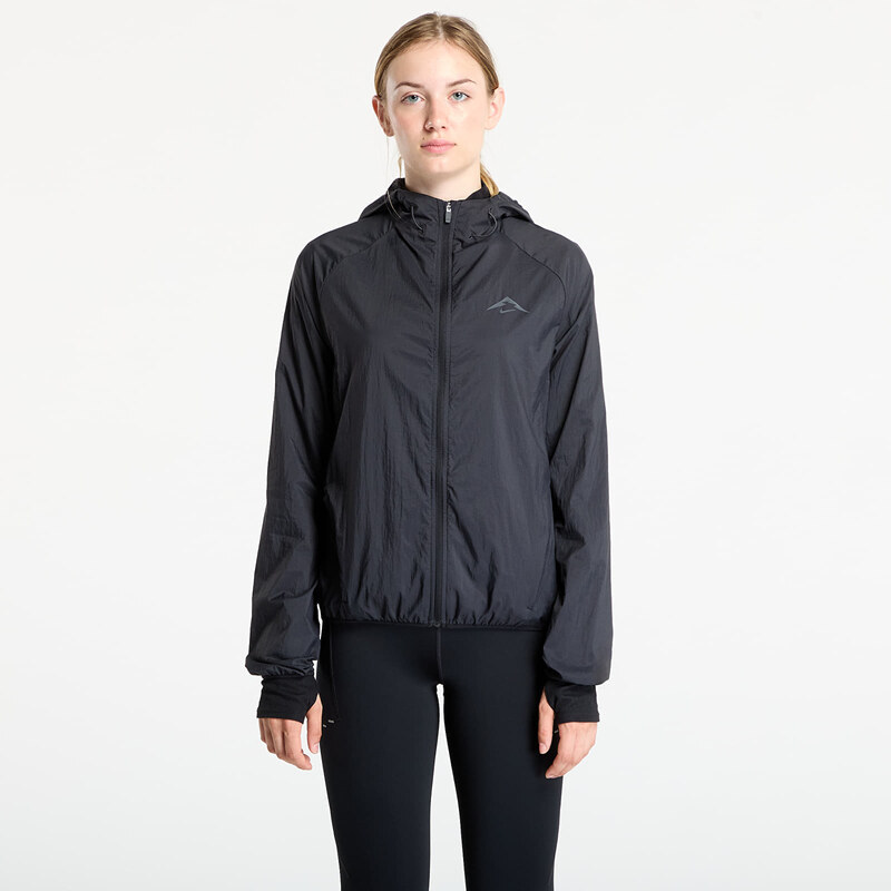 Bunda Nike Trail Womens Repel Running Jacket Black/ White/ Black L 65318601