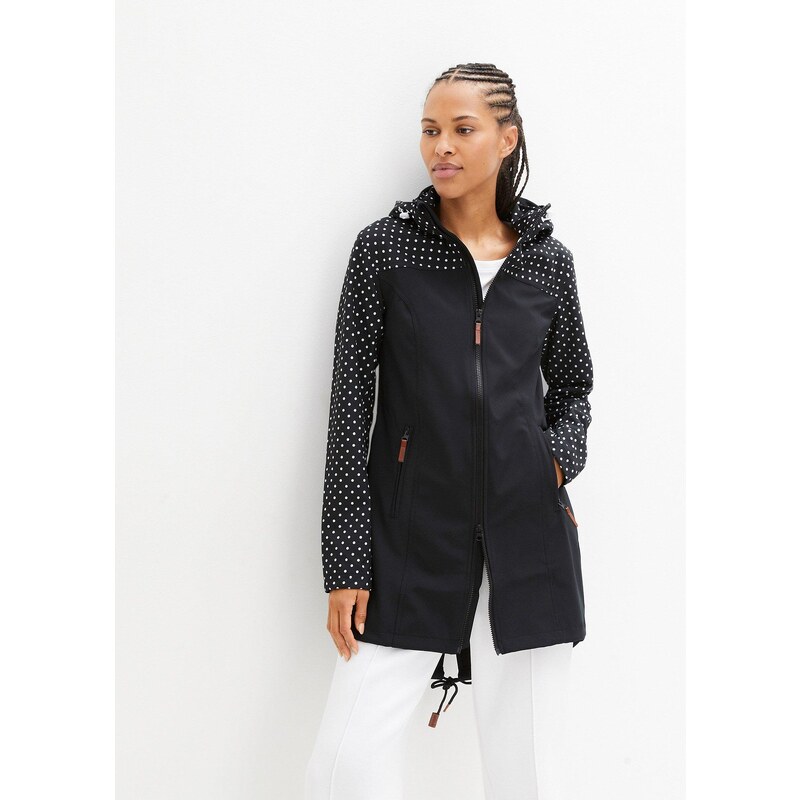bonprix Softshellová bunda, odpudzujúca vodu, farba čierna 44732391