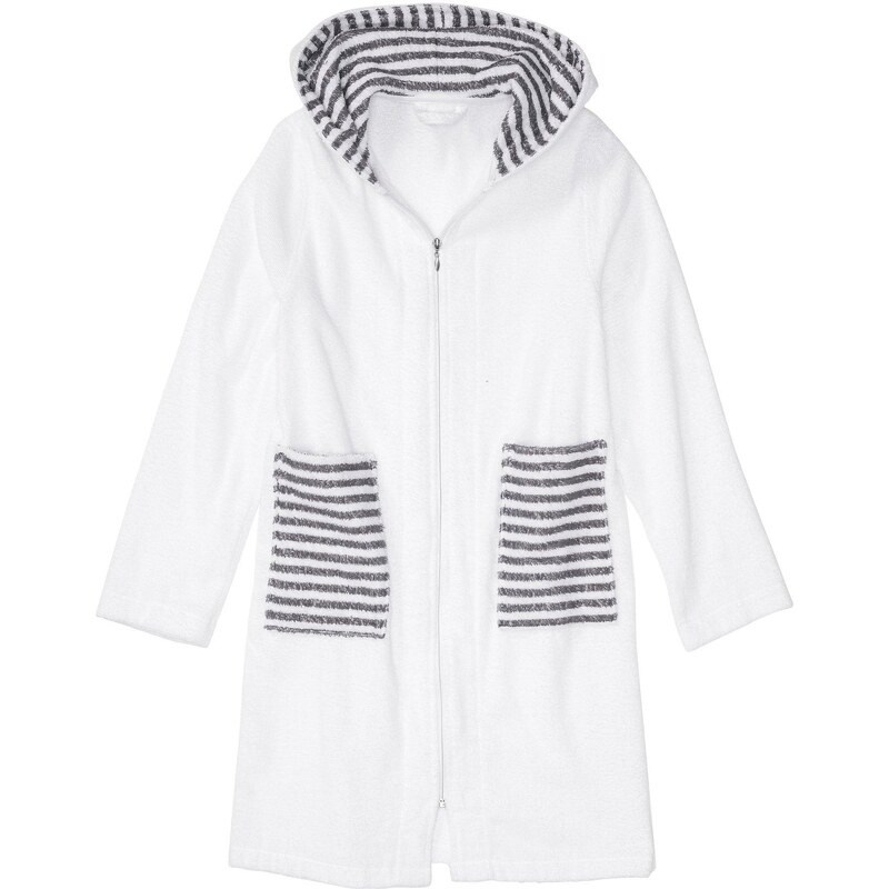 bonprix Župan froté z bio bavlny, farba biela 44733378