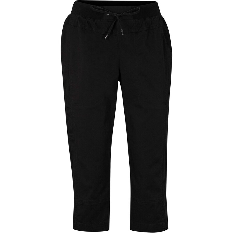 bonprix Capri nohavice s viazaním, farba čierna 49696692