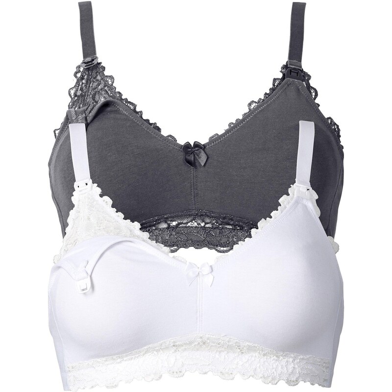 bonprix Materská podprsenka bez kostíc (2 ks) s bio bavlnou, farba 44740970