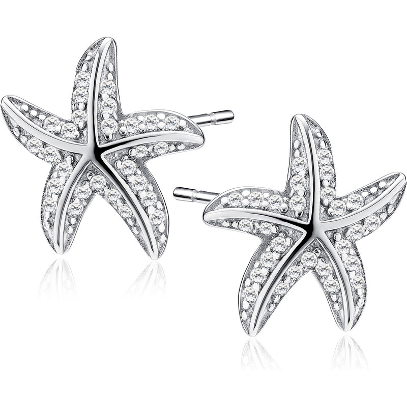 Olivie Stříbrné náušnice HVĚZDICE 9861 65359823