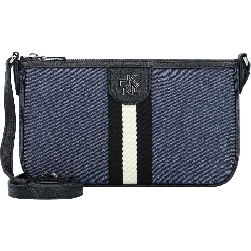 DKNY Taška cez rameno Carol modrá denim / čierna / biela 65897180