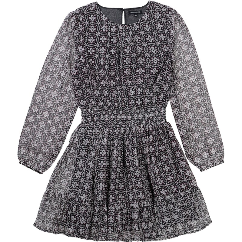 STACCATO Šaty svetlosivá / purpurová / čierna 65875276