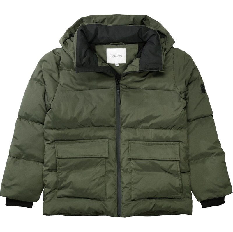 STACCATO Prechodná bunda kaki / čierna 65646359