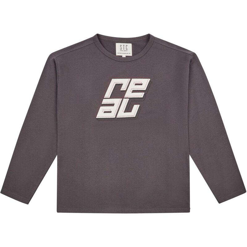 STACCATO Tričko tmavosivá / biela 65415016