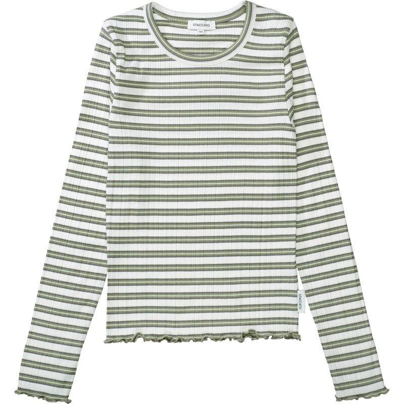 STACCATO Tričko zelená / tmavozelená / šedobiela 65921351